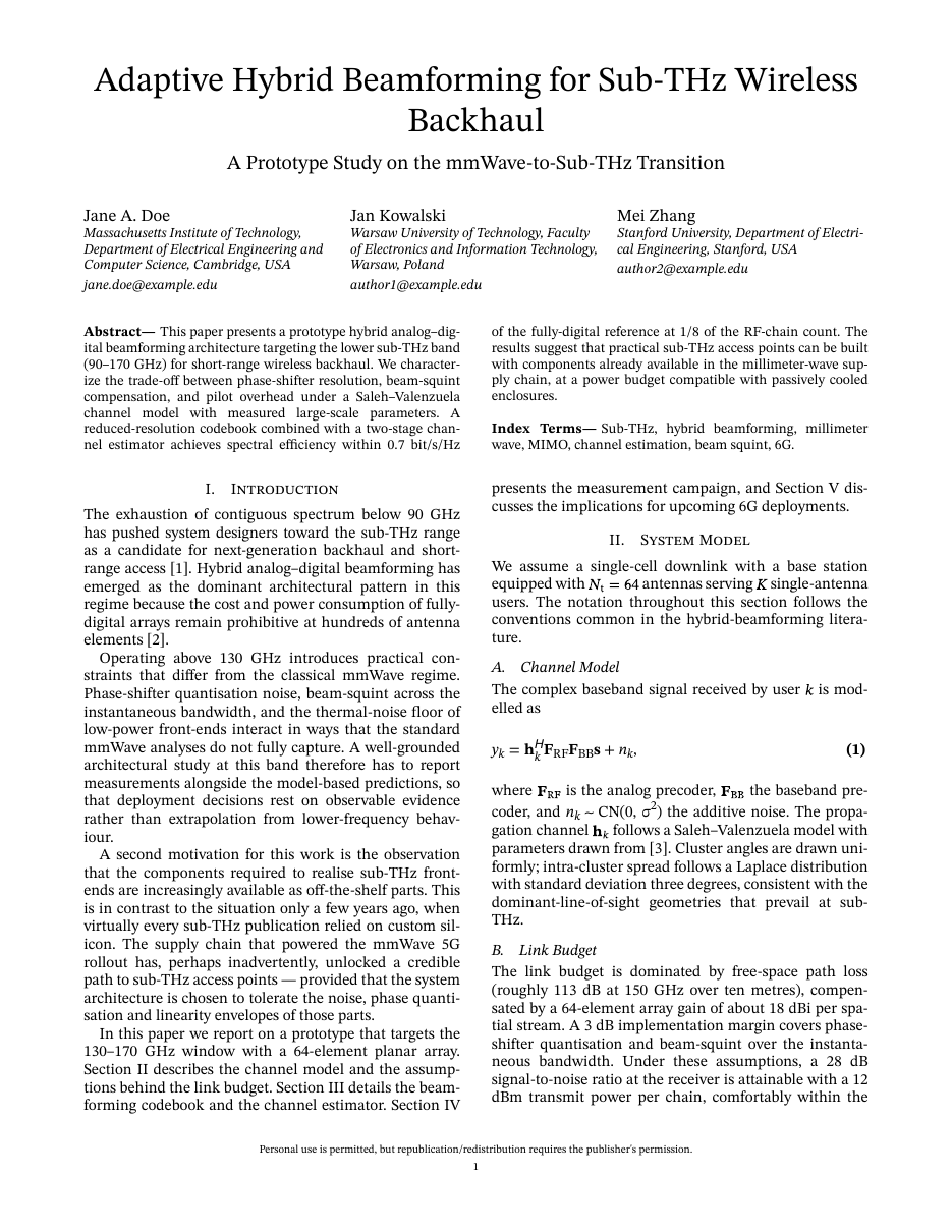 IEEE Conference Paper — first page preview