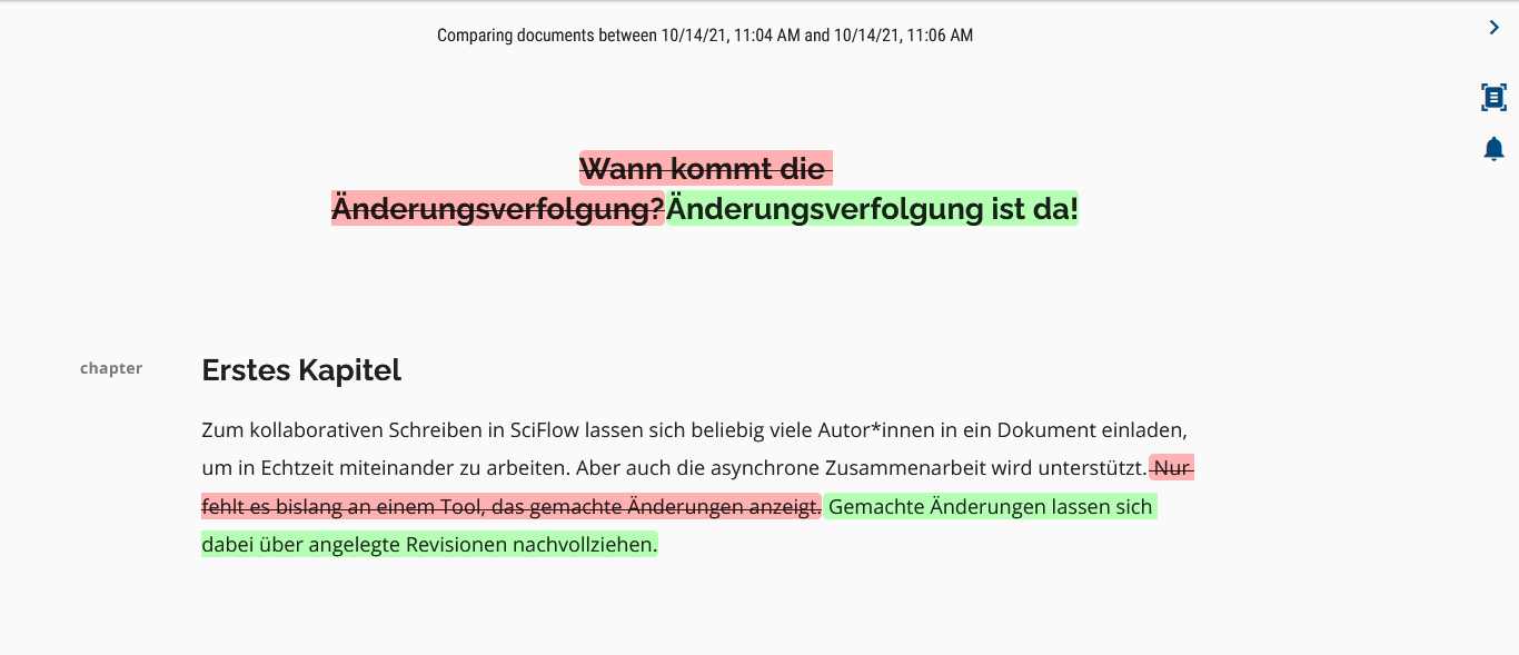 Change Tracking SciFlow